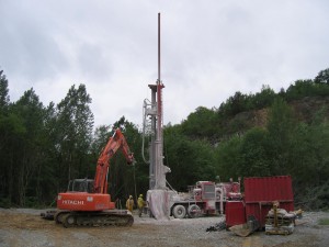 Drilling of a large diameter water well